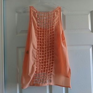 Peach Ladder back Top